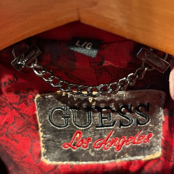 Guess Pea Coat, Large, Red - Picture 3 of 9